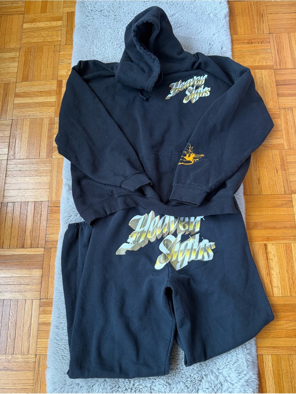 BOYS LIE Ser Heavenly Stash Black Graphic Hoodie